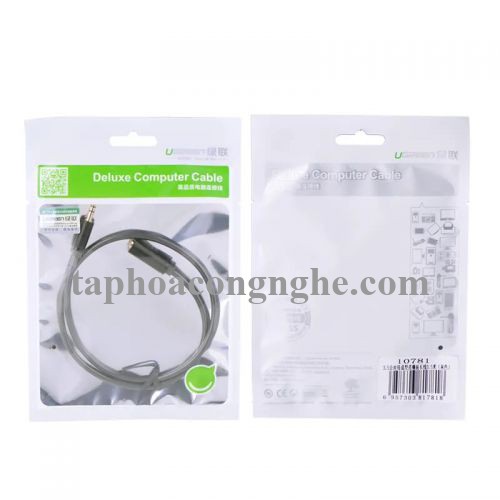 Ugreen 10781 0.5M màu Đen Cáp âm thanh 3.5mm nối dài AV124 30010781